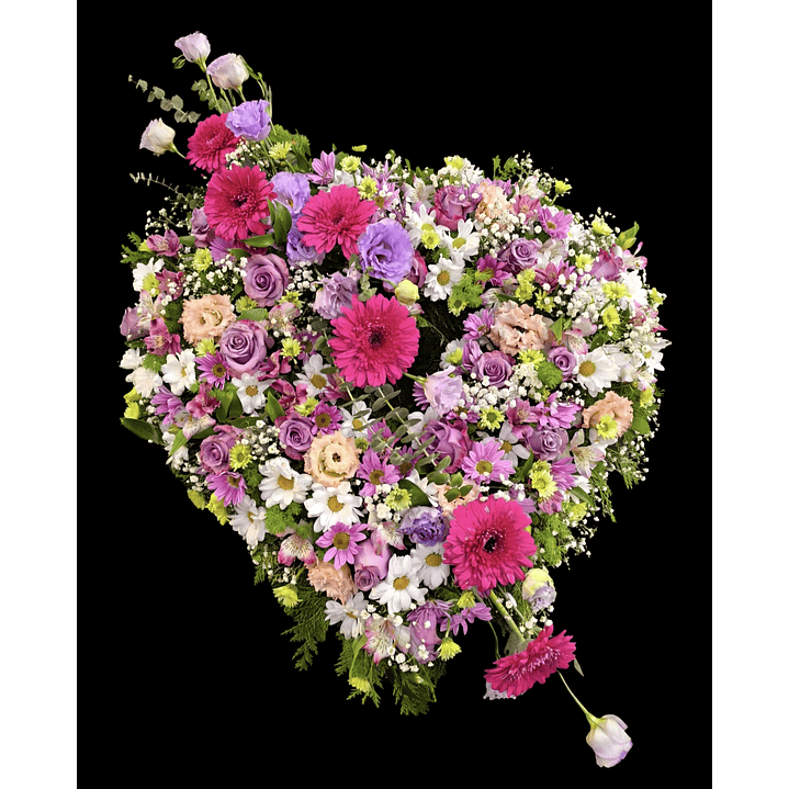 Corazon mix color rosa  1