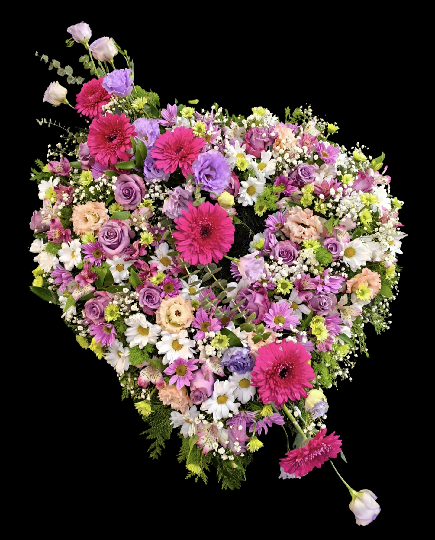 Corazon mix color rosa  1