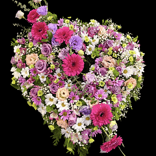 Corazon mix color rosa 