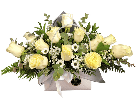 Carterita blanca de condolencias 