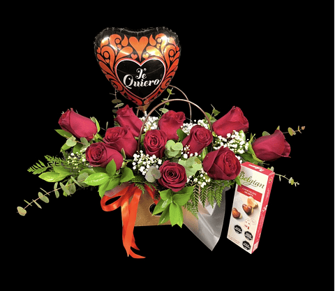 Cartera de rosas te quiero