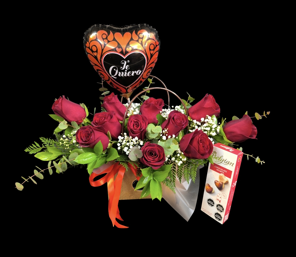 Cartera de rosas te quiero 1