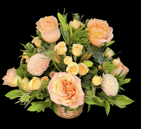 Cesta glorious peach