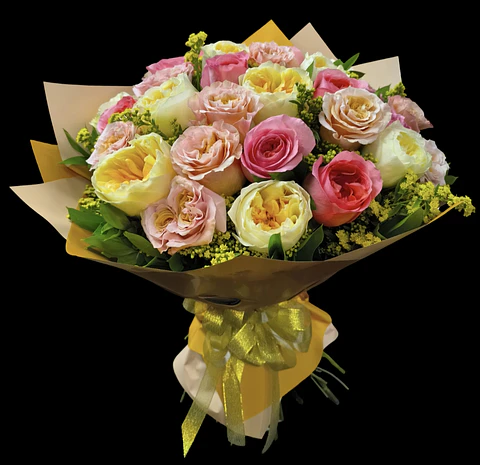 Ramo de 30 rosas inglesas