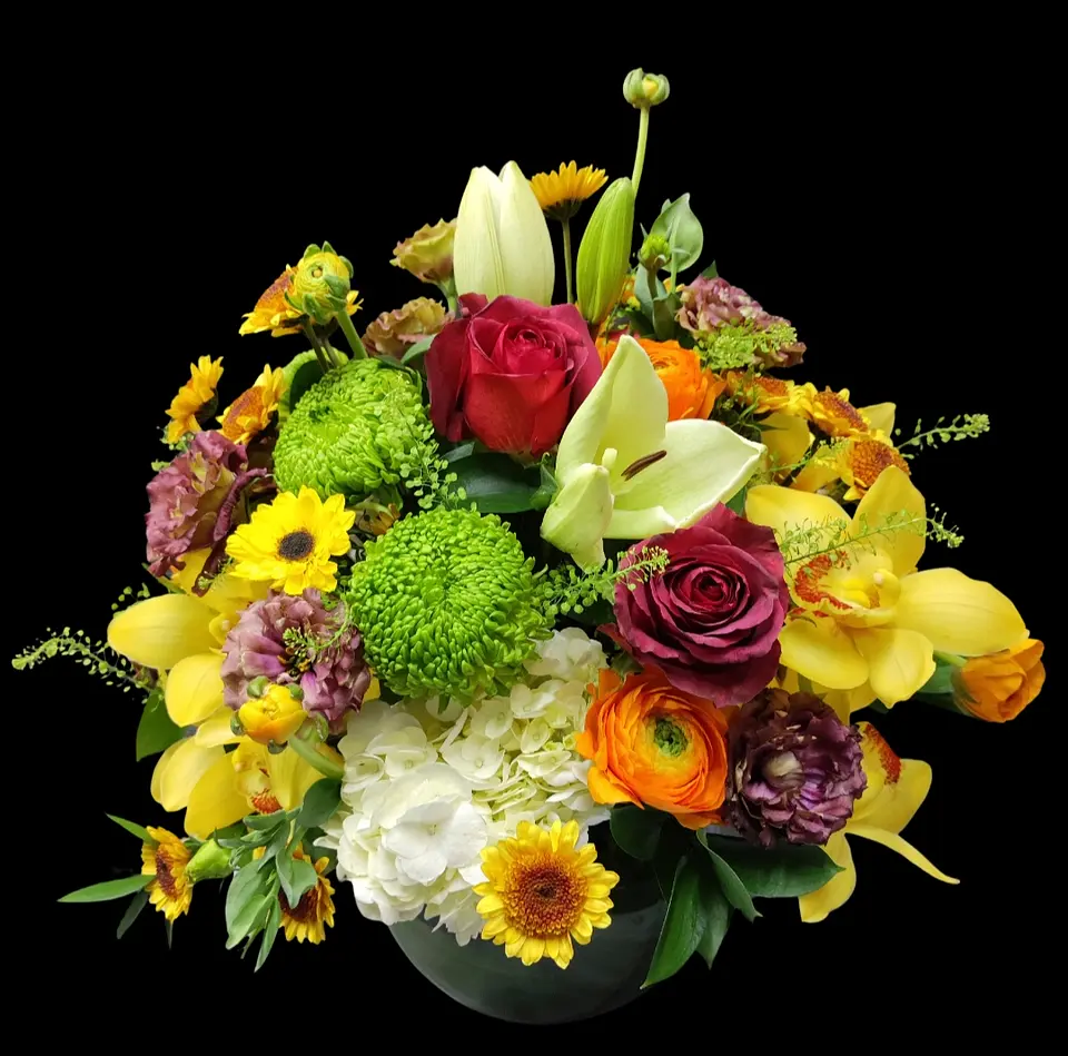 Pecera mixta con orquídeas cymbidium 1