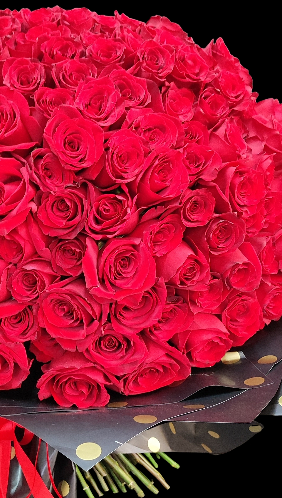 Gran red roses bouquet 2