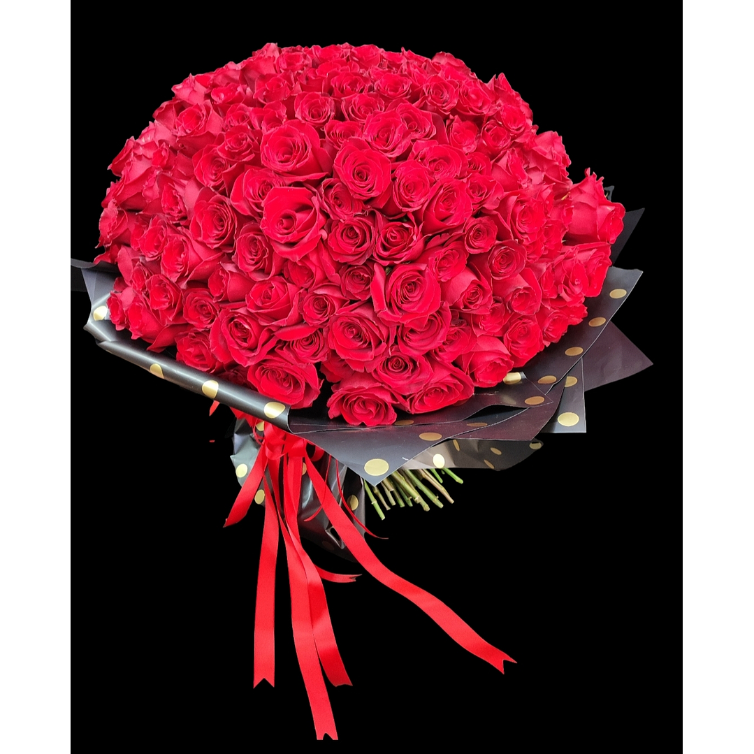 Gran red roses bouquet 1