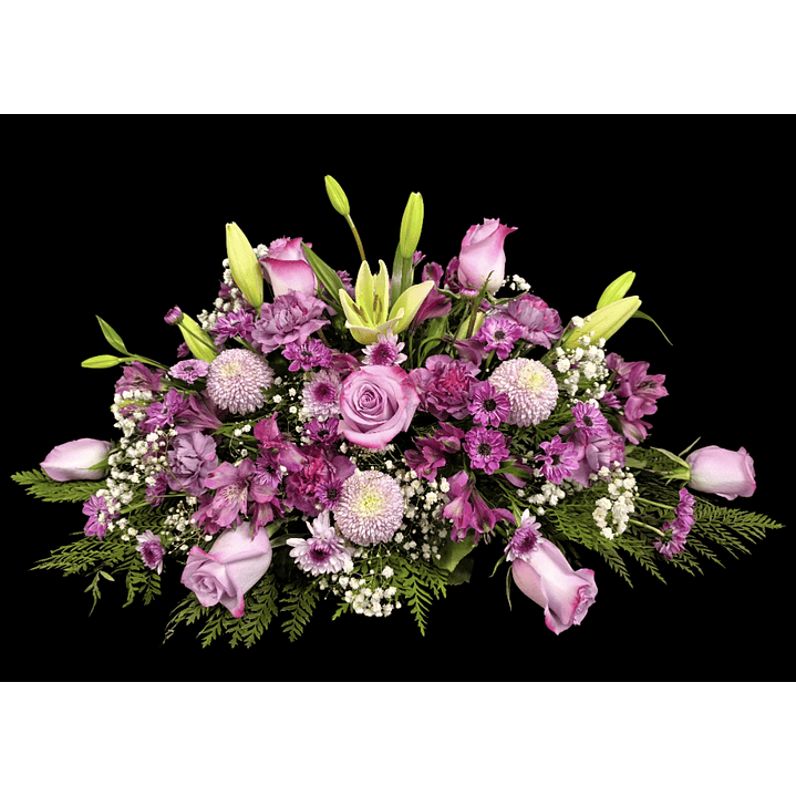 Cubre urnas de condolencia morado 1