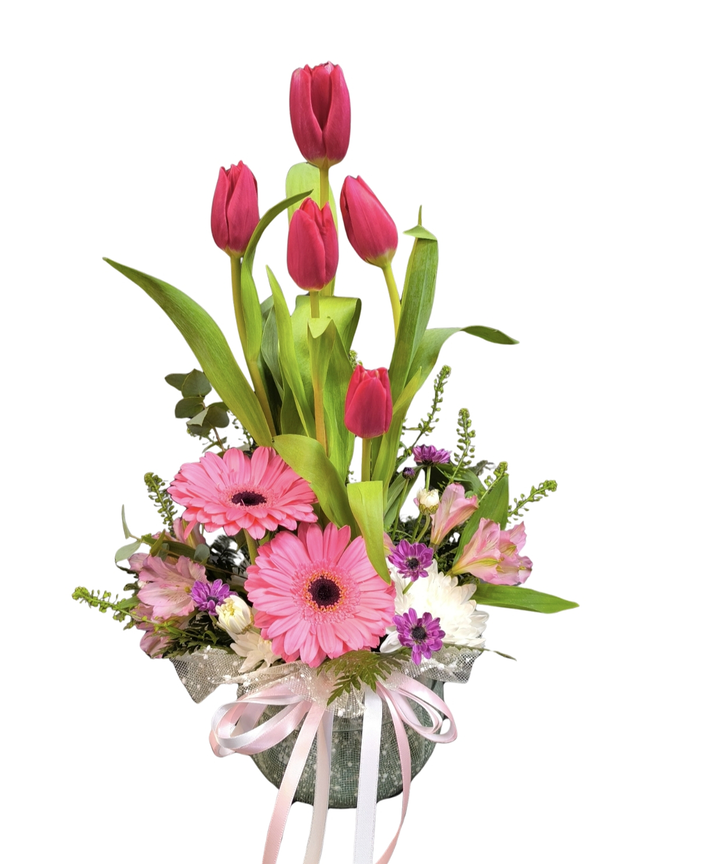 Pecera de tulipanes mediana  1