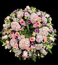 Corona de condolencia rosada - Miniatura 1
