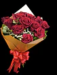 Ramo redondo 12 rosas rojas - thumbnail 1