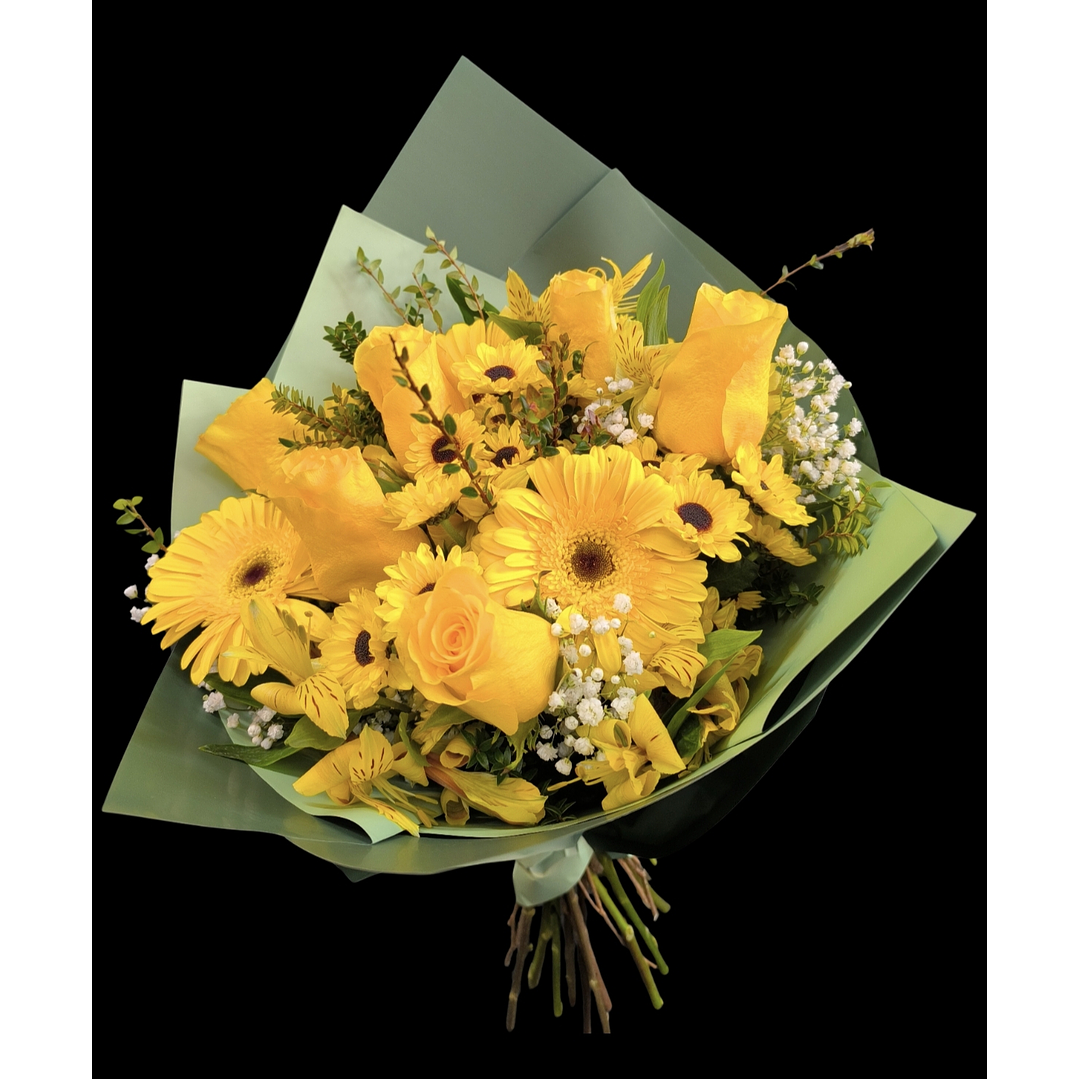 Ramo mixto de flores amarillas 1