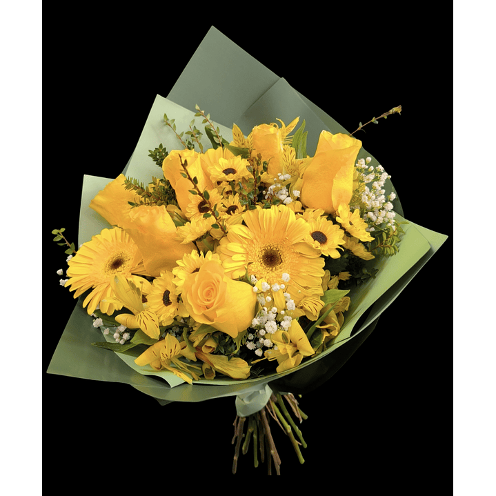 Ramo mixto de flores amarillas 1