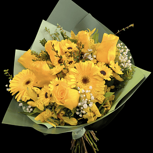 Ramo mixto de flores amarillas