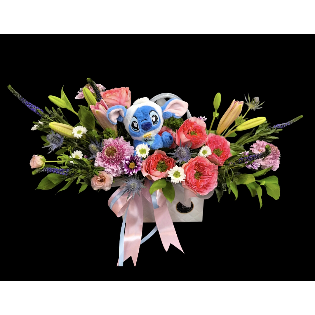 Carterita mix con Stitch llavero 1