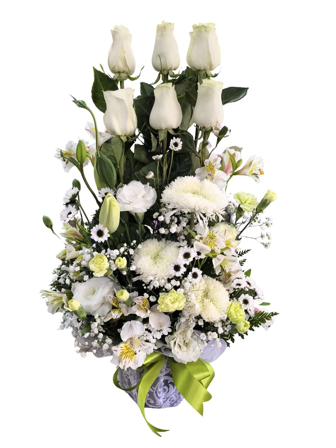 Paralelo de rosas blancas 1