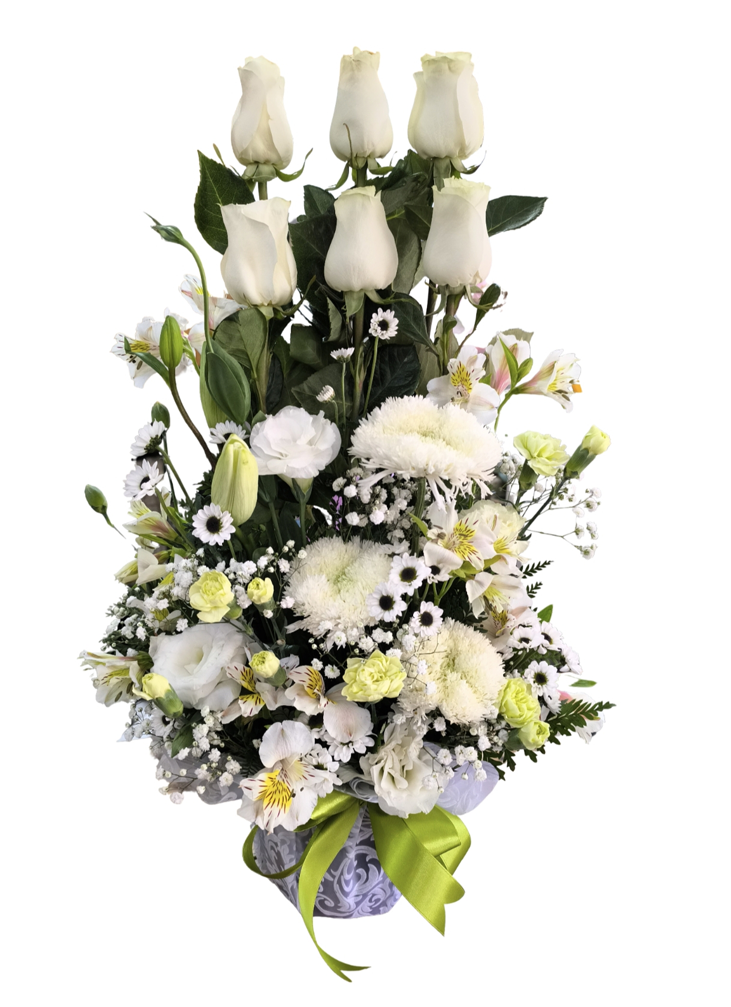 Paralelo de rosas blancas 1