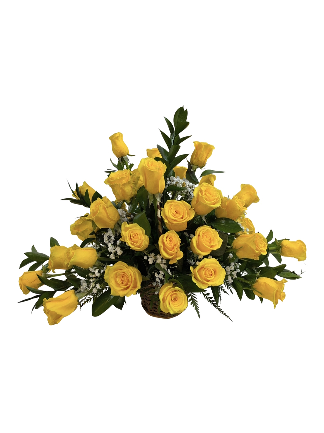 Cesta de 50 rosas rayos de alegría  1