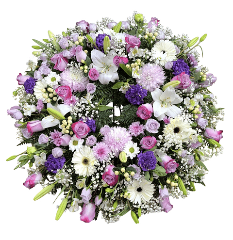 Corona de condolencias Lilas Reveù