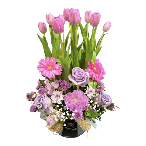 Encanto de Amor pecera de tulipanes 
