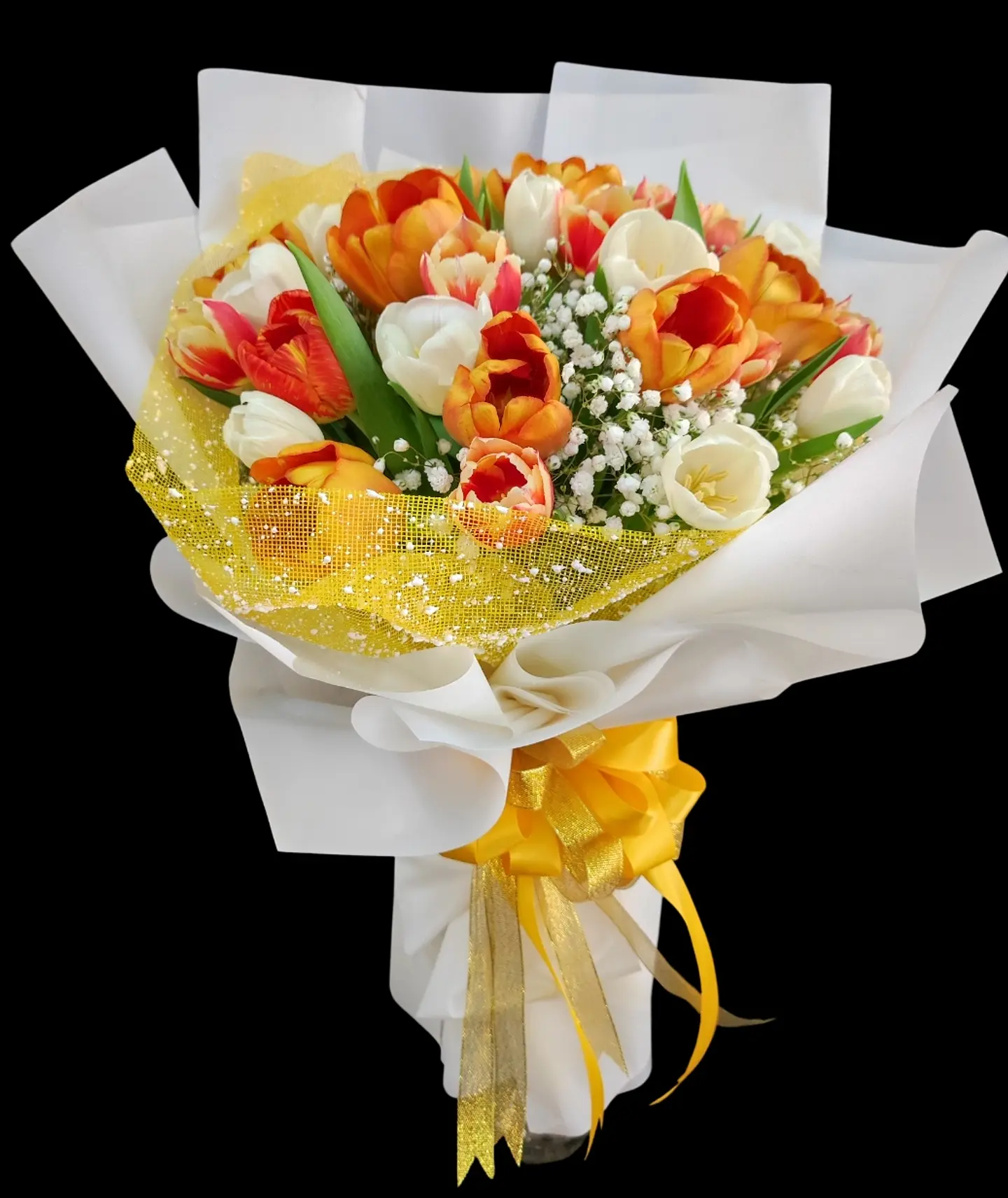 Ramo de 20 tulipanes rosados  2