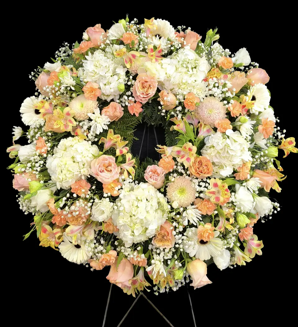 Corona de condolencias pastel 5