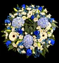 Corona de condolencias azul - Miniatura 2