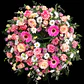 Corona de condolencia rosada - Miniatura 2
