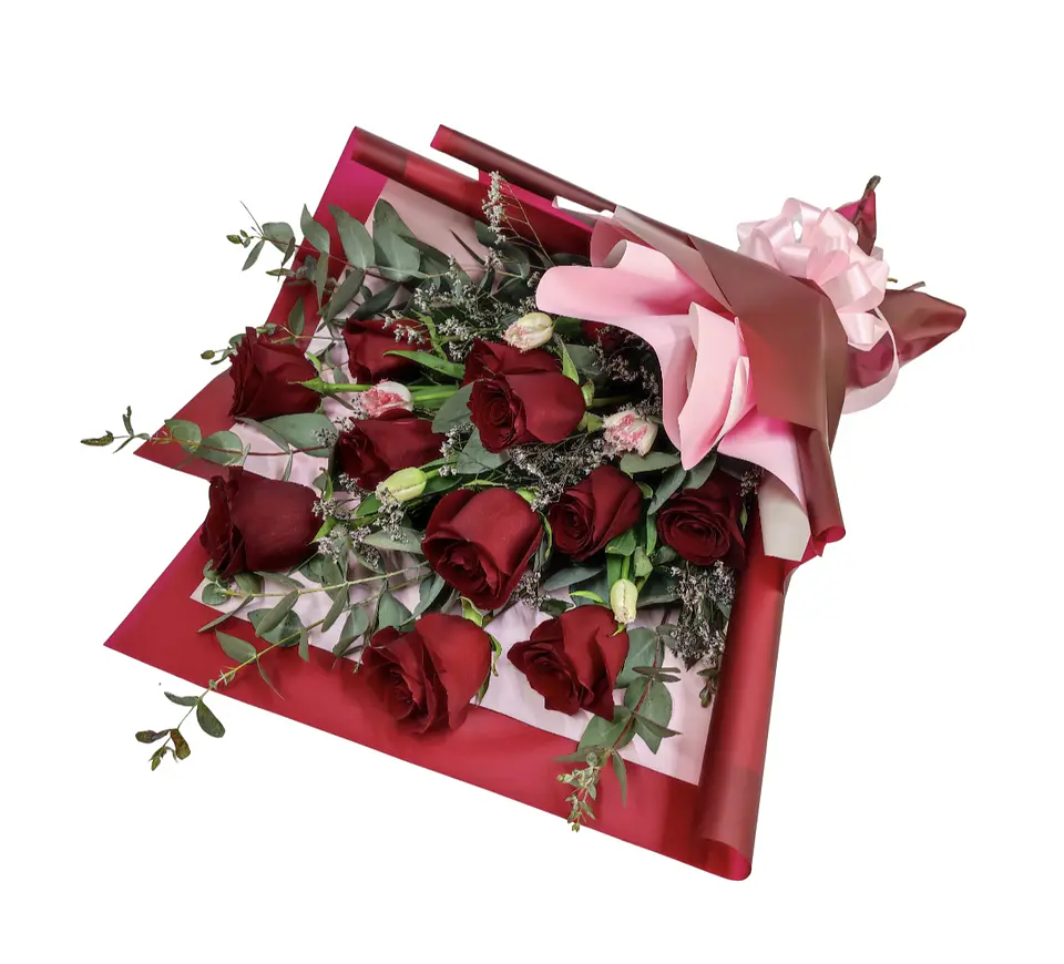 Ramo de rosas y tulipanes  1