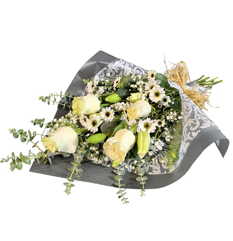 Ramo mix blanco de condolencias 