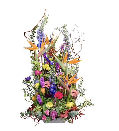 Arreglo estilo jardin de flores 
