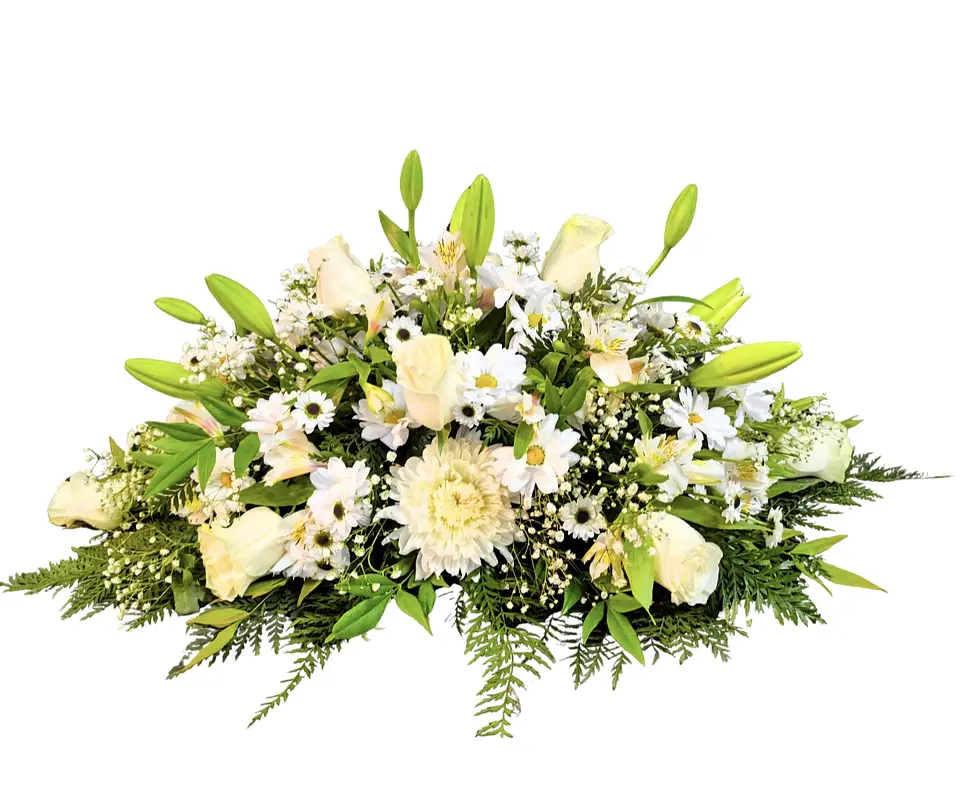 Cojín de condolencias blanco  1