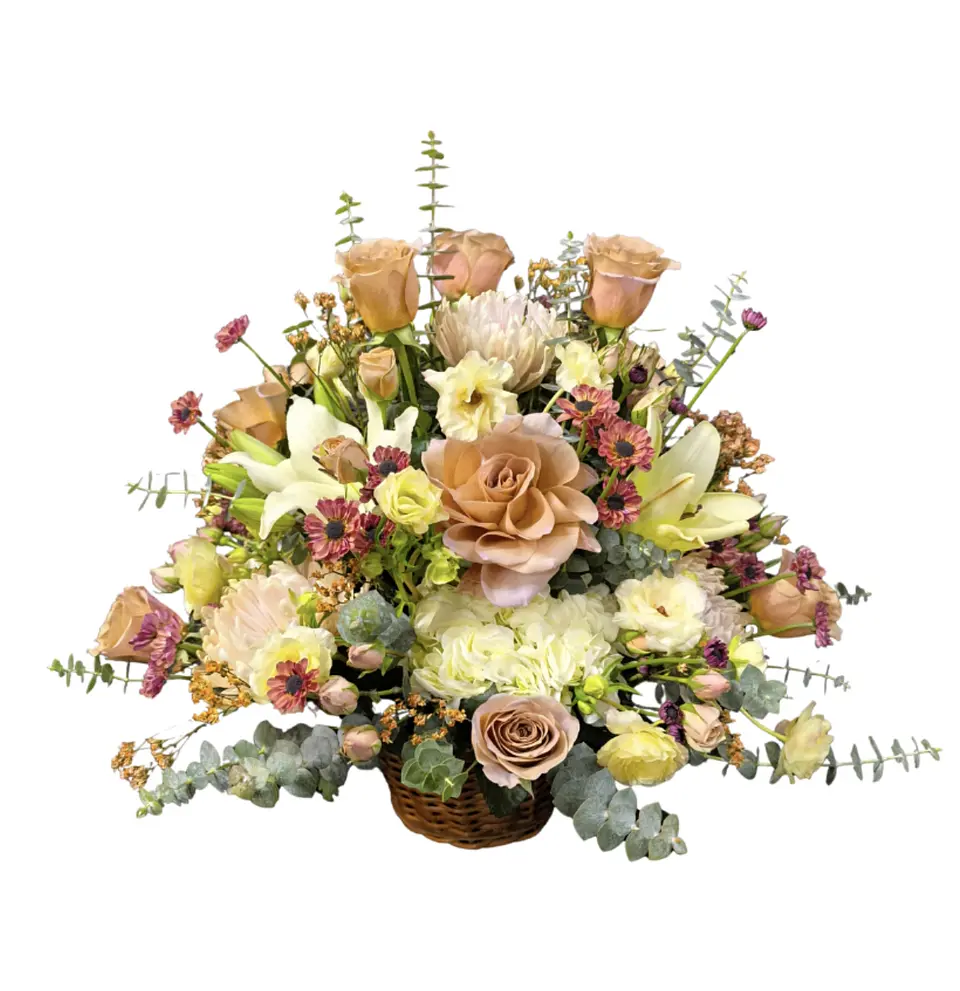 Cesta moka roses  1
