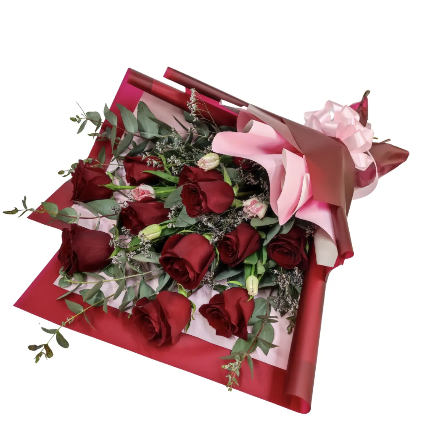 Ramo de rosas y tulipanes  1