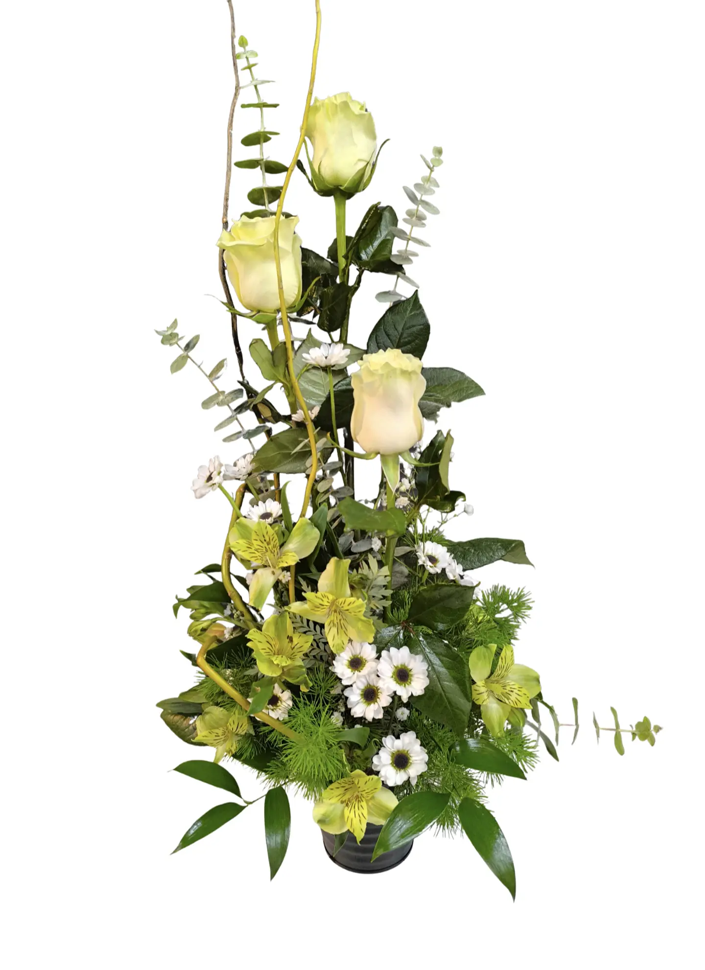 Vertical mini de rosas blancas y complementos  1