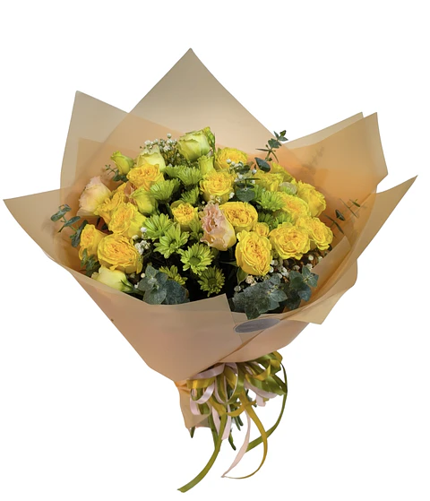 Ramo de minirosas y flores de selección 