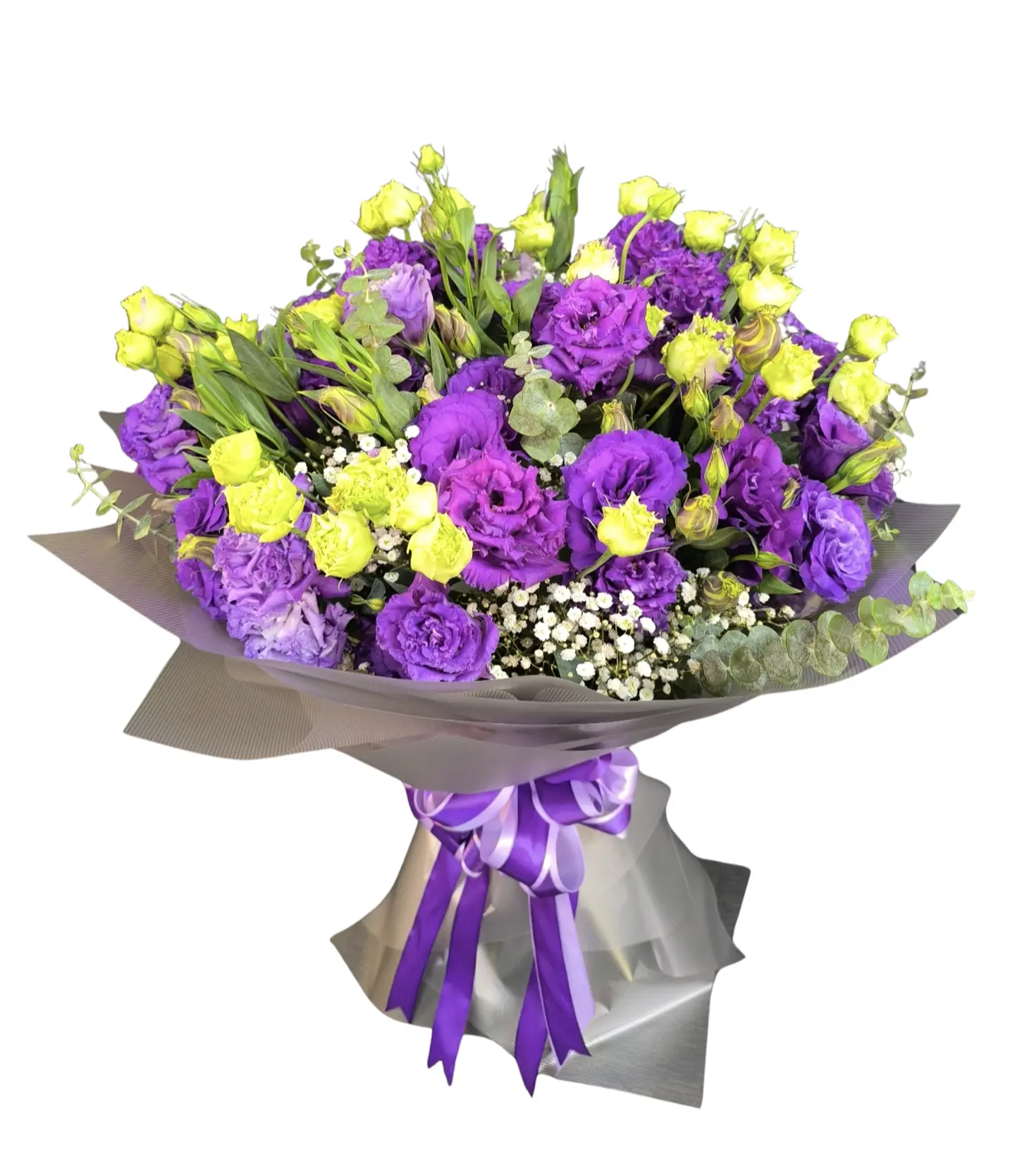 Ramo deluxe de lisianthus morados 1