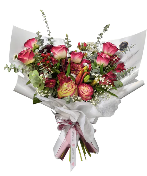 Ramo de rosas y mix... Te Amo