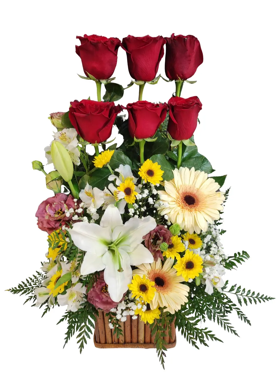 Paralelo de rosas rojas  1
