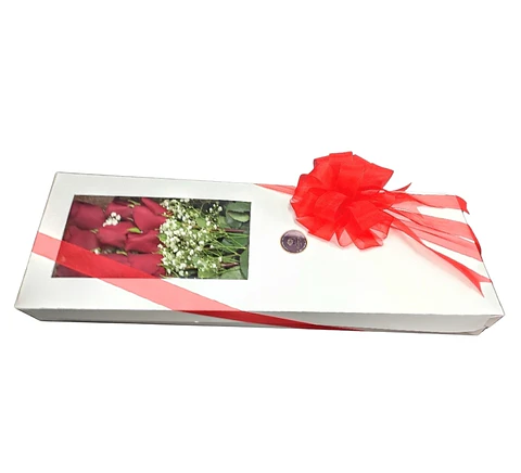 Caja de 12 rosas