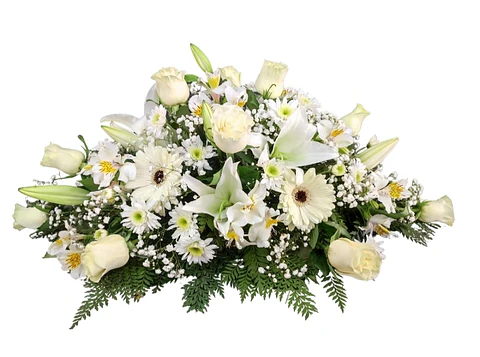 Cojín de condolencias blanco
