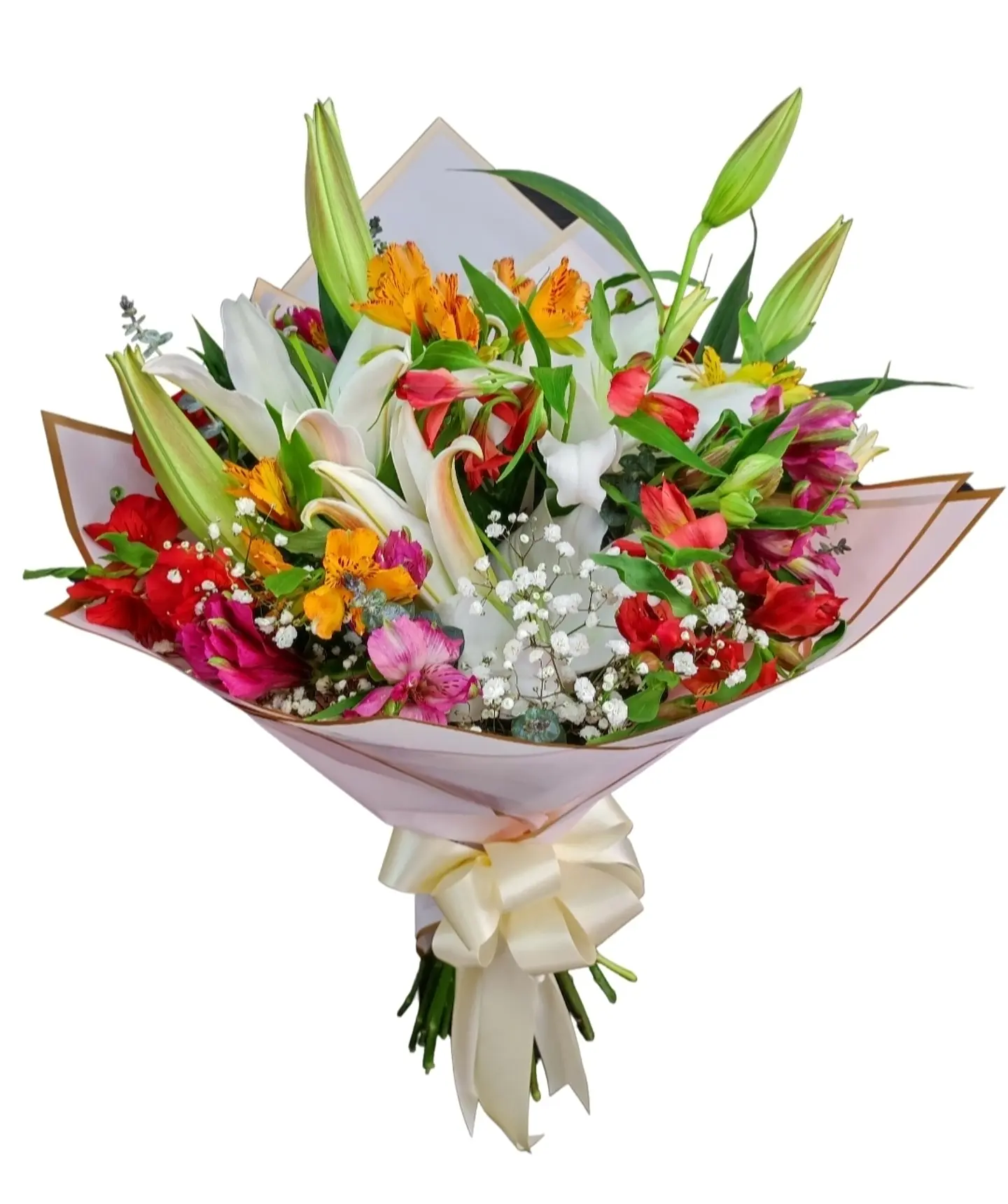 Ramo de liliums y alstroemerias mix 1
