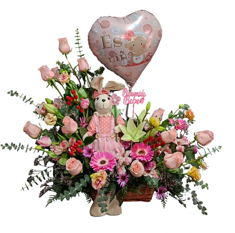 Cesta de nacimiento Miss Bunny 