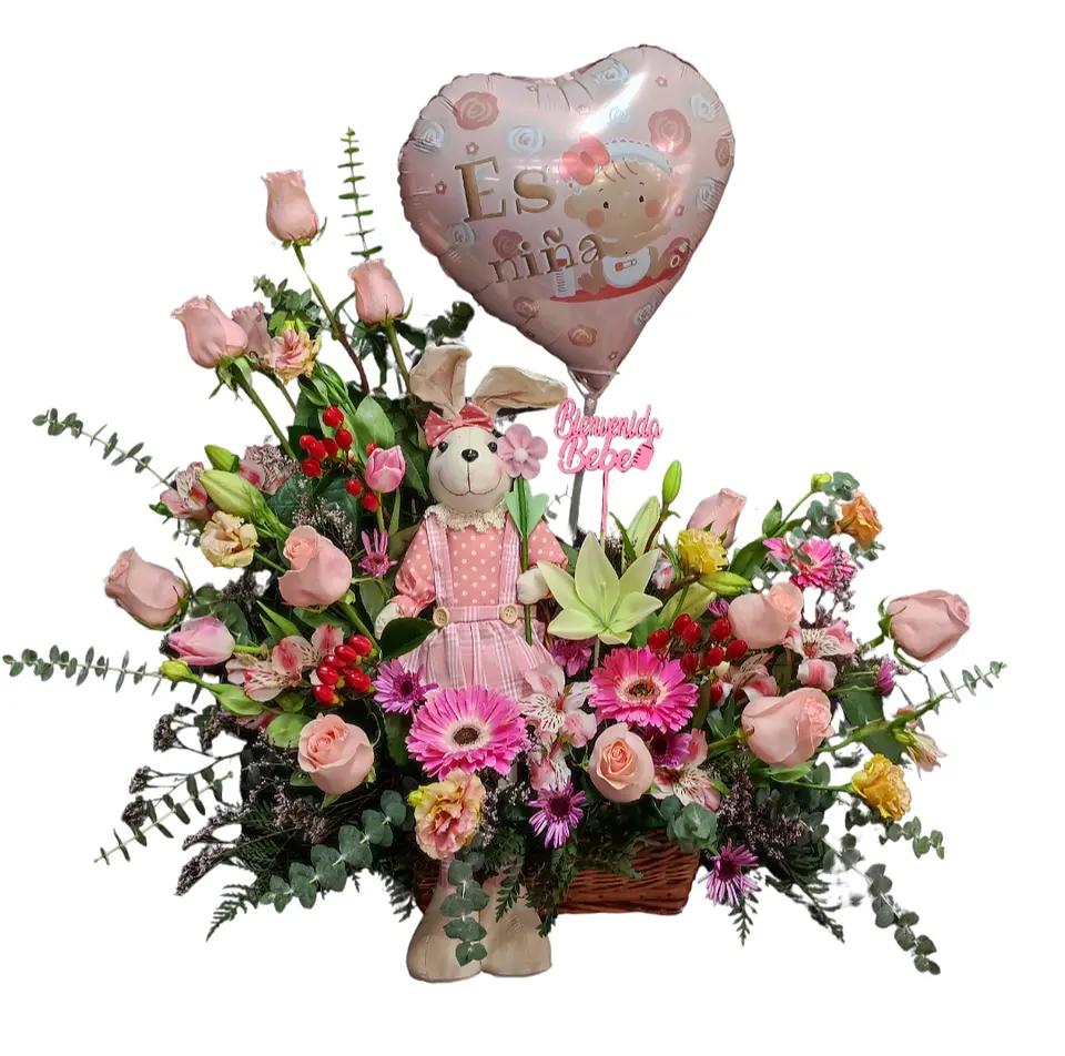 Cesta de nacimiento Miss Bunny  1