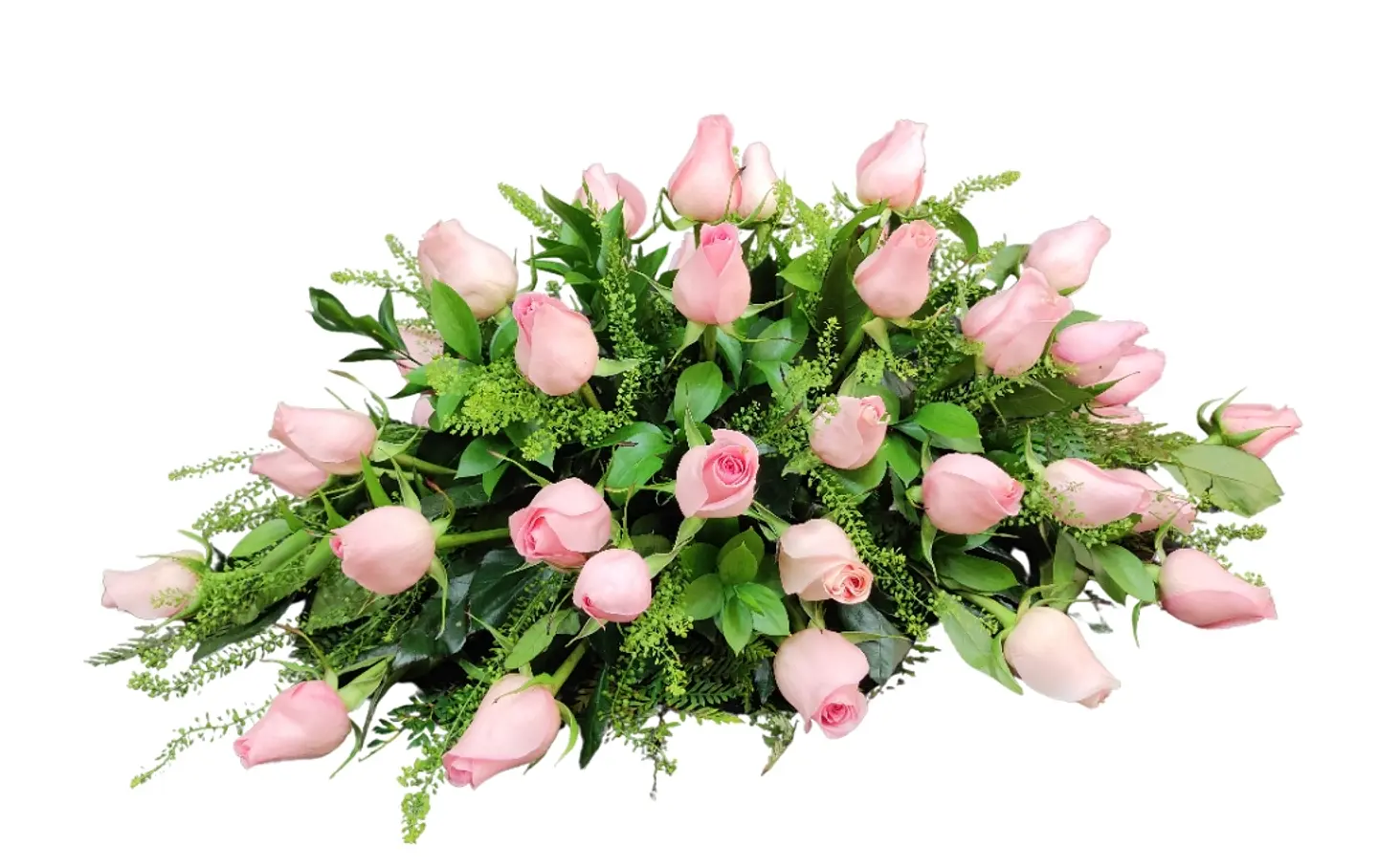 Cubre urnas de condolencias en rosas rosadas  1