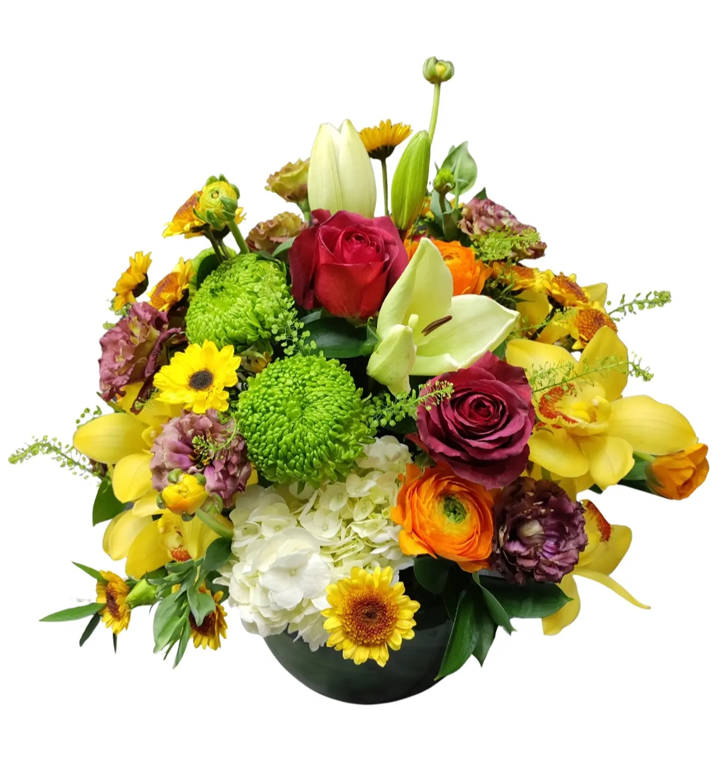 Pecera mixta con orquídeas cymbidium 1