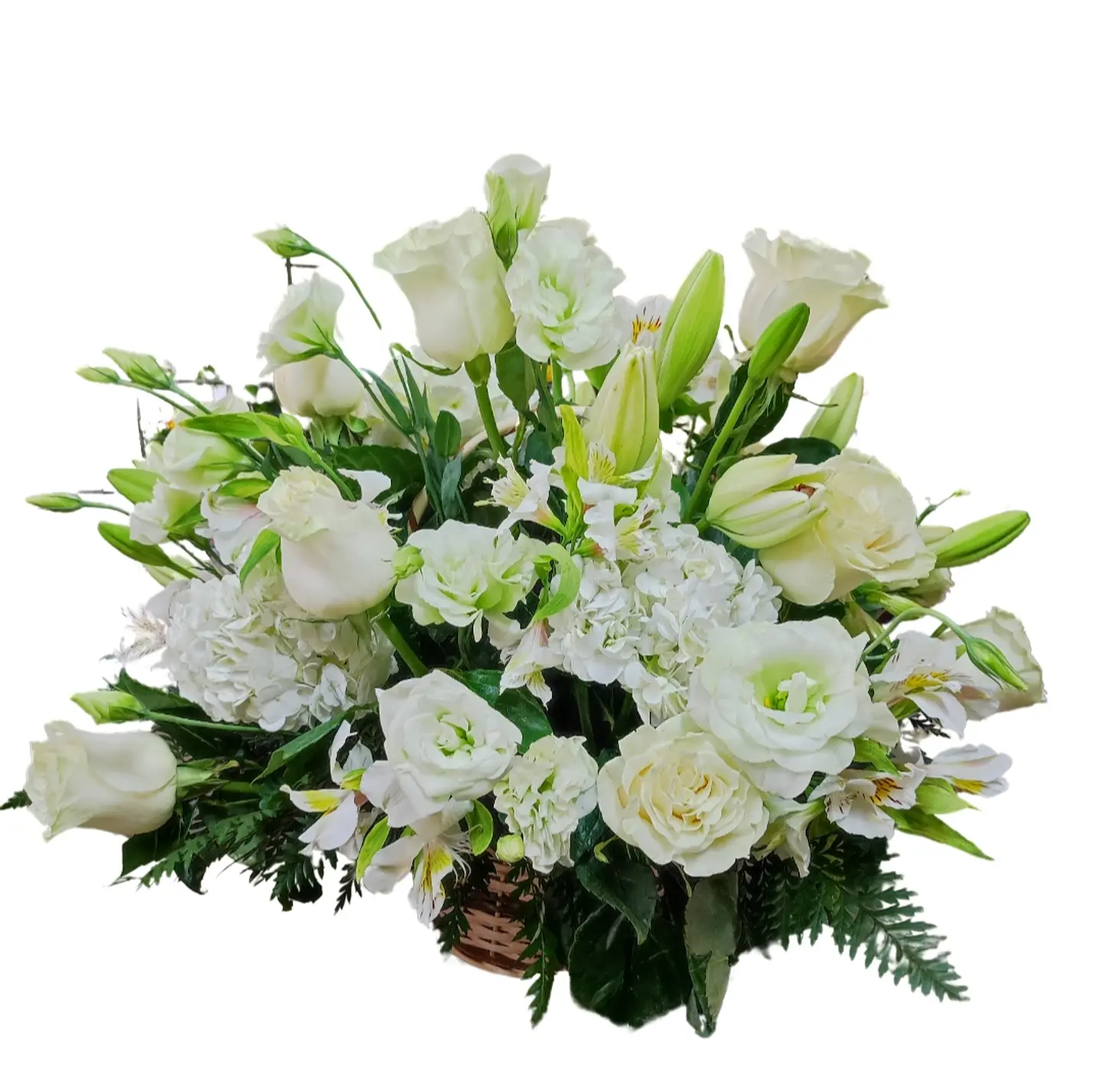 Cesta blanca mediana  1
