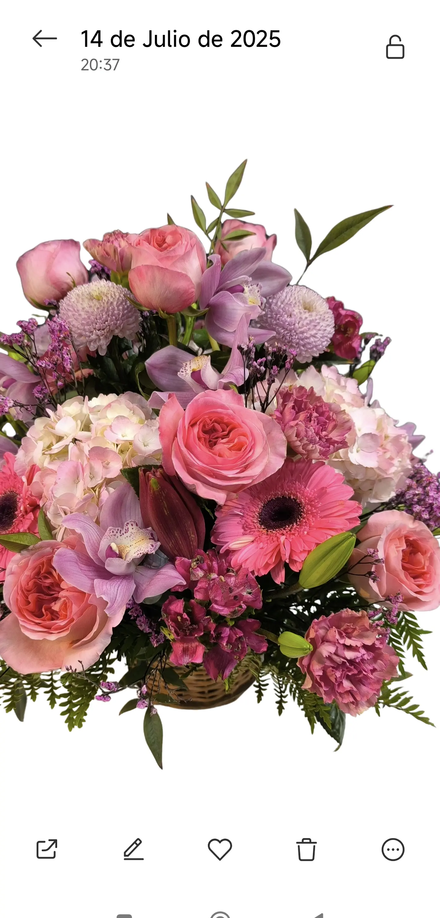 Cesta pink spression sweet 2