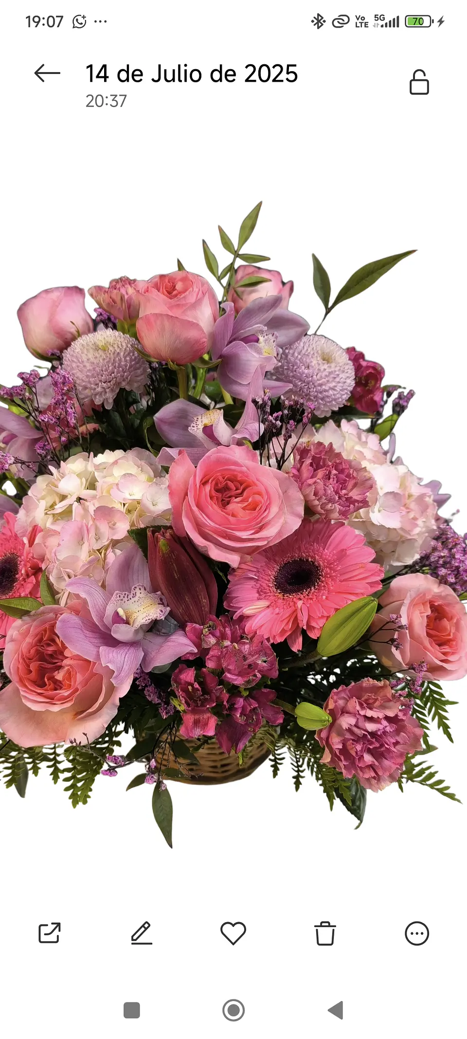 Cesta pink spression sweet 2