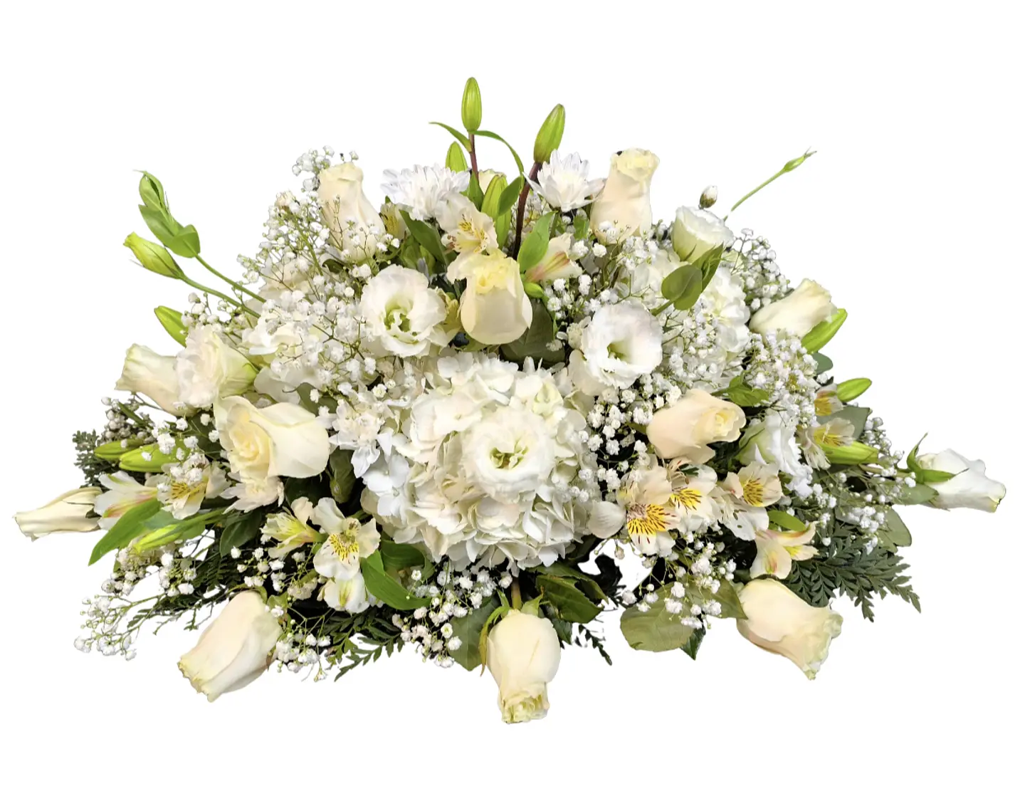 Cubre urna condolencias blanco grande 1